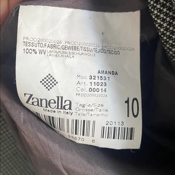 Zanella Italian Tailored Wool Blazer • Made in Italy - Picture 6 of 9